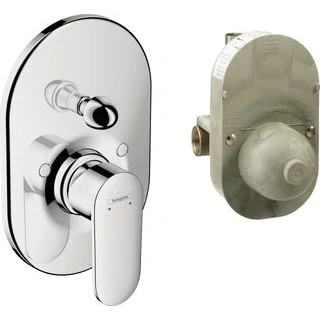 Afbeelding van hansgrohe vernis blend a ngreeps inbouw badmengkraan set chroom 71473000