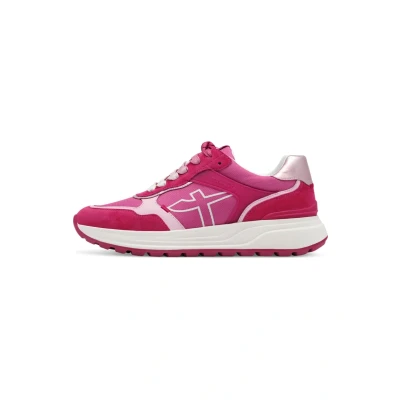 Afbeelding van Tamaris Sneakers laag Fuxia (12376444513), Dames, Maat: 37, (1 23764 44 513) Imitatieleer/ textiel