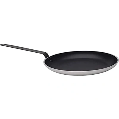 Afbeelding van KitchenCraft MasterClass Heavy Duty Koekenpan van 32 Centimeter Aluminium ‎55 x 31 13,5 Zwart/Zilverkleurig