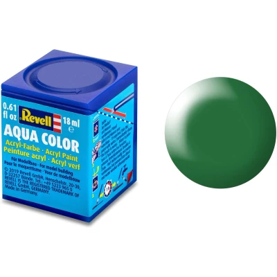 Afbeelding van Bladgroen Zijdemat Ral 6001 Aqua Color 18 Ml Revell Modelbouwverf Op Waterbasis