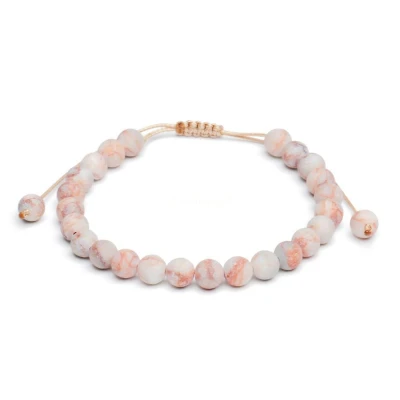 Afbeelding van Zentana Balans Armband Frosted Jaspis Verstelbaar Daadkracht