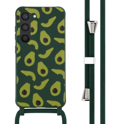 Afbeelding van Samsung Galaxy S23 Hoesje Siliconen en TPU (zacht) iMoshion Softcase/Koordhoesje/Backcover Groen Telefoonhoesje