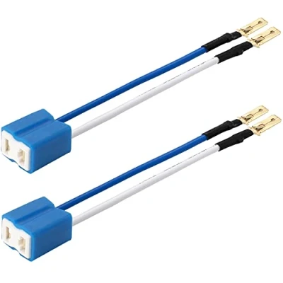 Afbeelding van Greluma 2 St H7 Keramische Koplamp Connector Socket voor LED Vervanging Kabelboom Conversie Kit