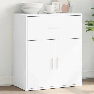 Afbeelding van Dressoir 60x31x70 cm bewerkt hout wit