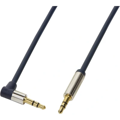 Afbeelding van LogiLink Audio aansluitkabel 3,5 stereo gehoekt Gebogen 1,00m