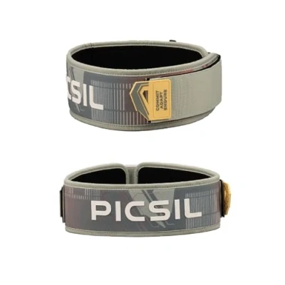Afbeelding van PICSIL rechte heupgordel van neopreen, ideaal voor powerlifting, squats, deadlifting, gewichtheffen, ontworpen alle soorten atleten, 2 kleuren, 4 maten (Fern, M)
