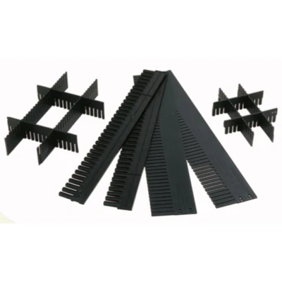 Afbeelding van LA KA PE Onderste deel voor transportstapelbak hoogte 60 mm PP antraciet 10 stuks TRK 60/5