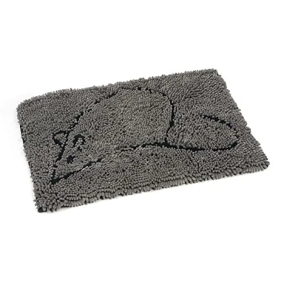 Afbeelding van Dirty Cat Droogloopmat Kat Grijs 60x40 cm