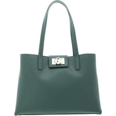 Afbeelding van FURLA Leren Schoudertas 1927 Tote Bag Mineral Green Mintgroen