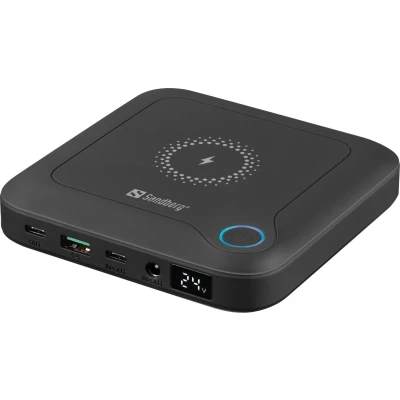 Afbeelding van Sandberg 420 57 powerbank 24000 mAh Draadloos opladen Zwart