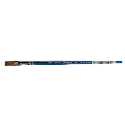 Afbeelding van Winsor &amp; Newton 5306106 Cotman Aquarel penseel van syntetisch haar Serie 666 One stroke, korte steel met uitstekende veerkracht, verfafgifte en uiterste nauwkeurigheid 6 mm 1/4,