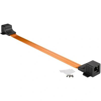 Afbeelding van RJ45 adapter voor raam en deur Goobay 0.5 meter (Cat5e)