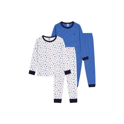 Afbeelding van Petit Bateau 2 PACK Pyjama multicoloured voor kinderen, Maat: 140, Multi coloured