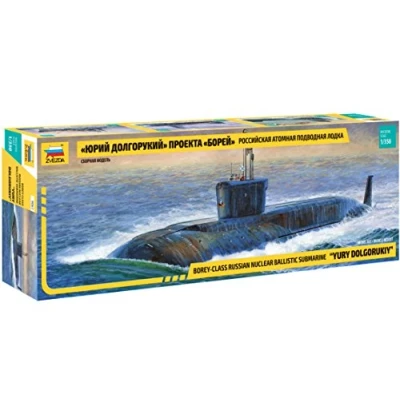 Afbeelding van Zvezda Nuclear Submarine Yuri Dolgorukij (Zve9061) modelbouwsets, hobbybouwspeelgoed voor kinderen, modelverf en accessoires