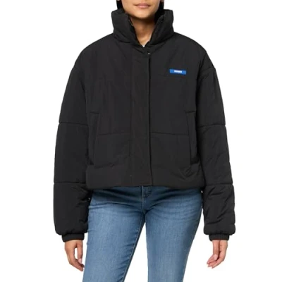Afbeelding van HUGO Faren Winterjas, Dames, Maat: Large, Black