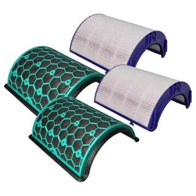 Afbeelding van vhbw 2 delige filterset compatibel met Dyson Hot + Cool Formaldehyde HP09 luchtreiniger HEPA filter, actieve koolfilter