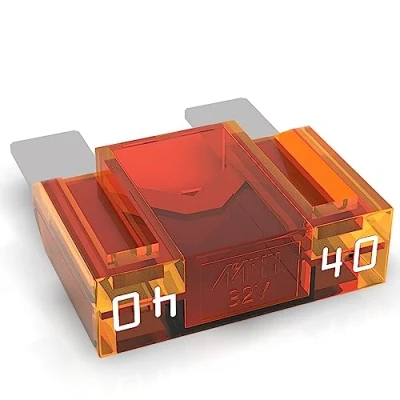 Afbeelding van Auprotec Maxi Platte stekkerzekering van 20 80 A, steekzekering, smeltzekering, selectie: 40 oranje, 1 stuk
