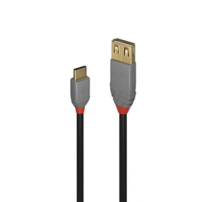 Afbeelding van LINDY USB kabel 2.0 C stekker, A bus 0.15 m Zwart 36897