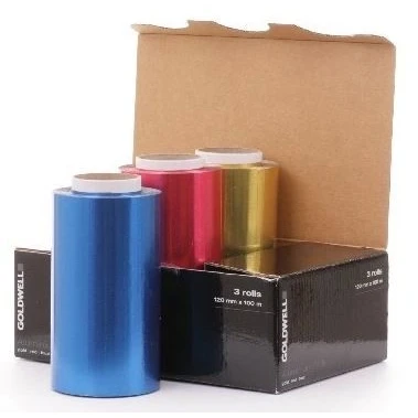 Afbeelding van Goldwell Aluminiumfolie Gekleurd 3st Haibu by Kapperskorting.com