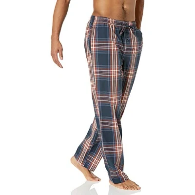 Afbeelding van Amazon Essentials Men&#039;s Geweven pyjamabroek met rechte pasvorm, Marineblauw Grote ruiten, M