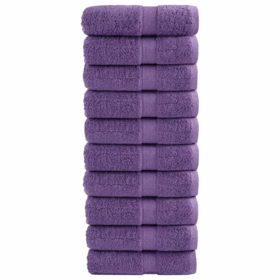 Afbeelding van Gastendoekjes 10 st 600 g/m 30x50 cm 100% katoen paars
