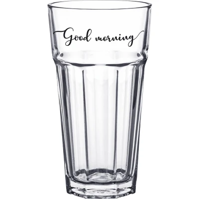 Afbeelding van Clayre &amp; Eef Waterglas 320 ml Glas Good morning Drinkbeker Transparant