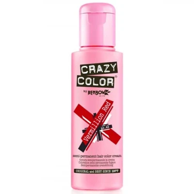 Afbeelding van Crazy Color haarverf Semi permanent, rood (Vermillion Red)