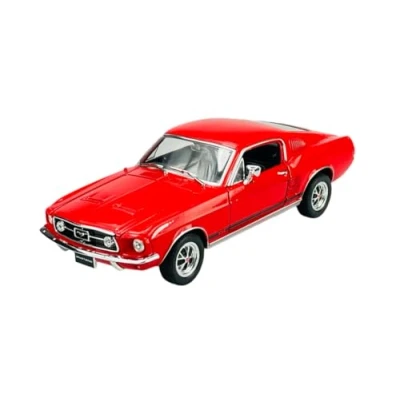 Afbeelding van Welly Ford Mustang GT 1967 Coupe Rood 1/24 Metaal Model Auto Die Cast Nieuw in Box