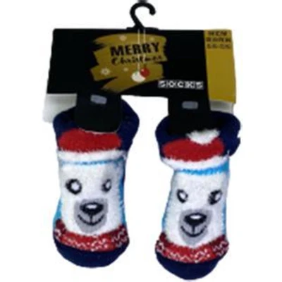 Afbeelding van Kerst Babysokken Ijsbeer 0 6 Maanden Multicolor 1 paar
