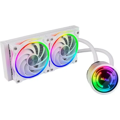 Afbeelding van Akasa SOHO 240 Processor Alles in één vloeistofkoeler 12 cm Wit 1 stuk(s)