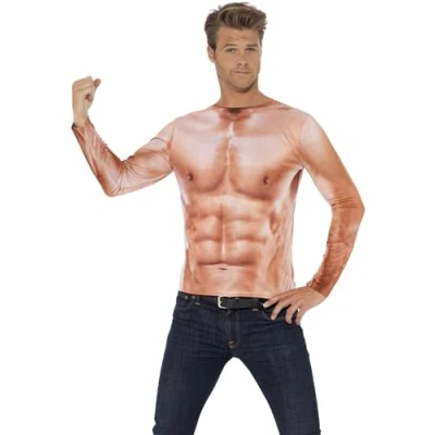 Afbeelding van Smiffys Shirt Bodybuilder Mt L