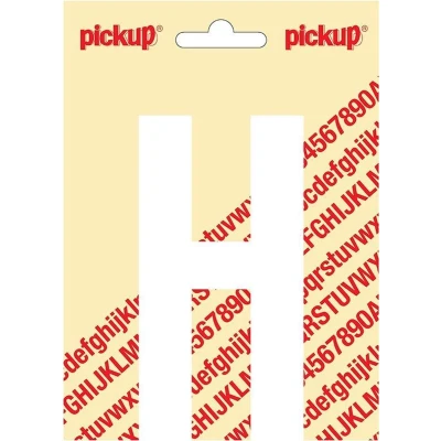 Afbeelding van Plakletter Nobel Sticker witte letter H Pickup