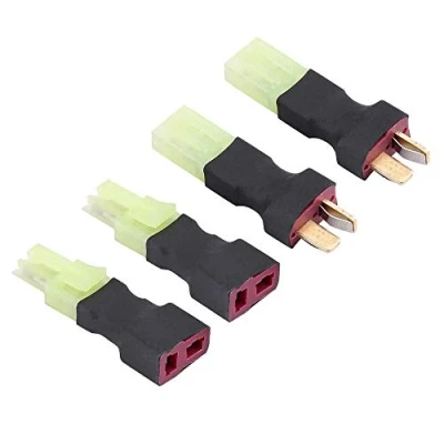 Afbeelding van 2 stuks Deans T stekker mannelijke connector naar kleine mini Tamiya vrouwelijke connectoradapter en decanen