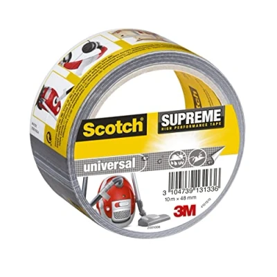 Afbeelding van Scotch 4101S10 universeel weefseltape Supreme, extra sterk klevend 48 mm x 10 m grijs