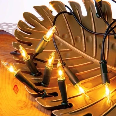 Afbeelding van hellum 832013 Lichtsnoer voor binnen, 20 stuks, 2,85 m, mini lichtketting met stekker, reservelampen, lichtketting, raamdecoratie heldere warme klassieke dennenboom,