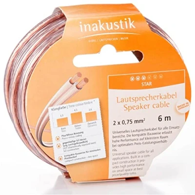 Afbeelding van In akustik Star luidsprekerkabel, 2 x 1,5 mm²/10 m spoel