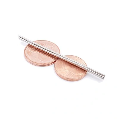 Afbeelding van Brudazon 25 mini schijfmagneten 1x1mm N52 sterkste niveau neodymium magneten ultrasterk Power magneet voor modelbouw, foto, koelkast, knutselen schijf extra sterk