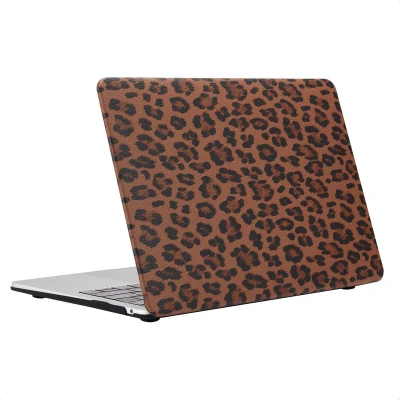 Afbeelding van Selencia Sabi Cover / Hardcase MacBook Air 13 Inch (2018 2020) Kunstleder Mocha Brown
