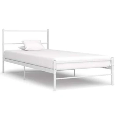 Afbeelding van Bedframe metaal wit 90x200 cm