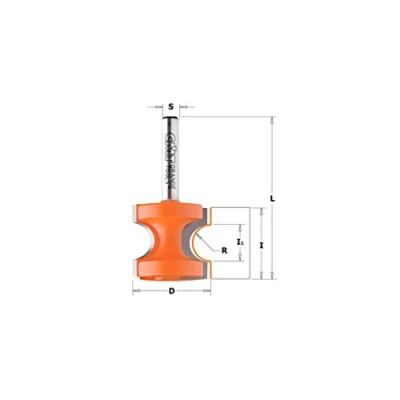 Afbeelding van Cmt orange Tools 954,003,11 halfrond HM aardbei 8 R S D 25,4 4,8