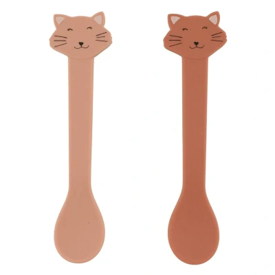 Afbeelding van Trixie Silicone spoon 2 pack Mrs. Cat