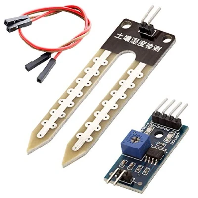Afbeelding van AZDelivery Bodemvochtigheidssensor Hygrometer Bodemvochtigheidsmodule compatibel met Arduino Inclusief E Book! 1