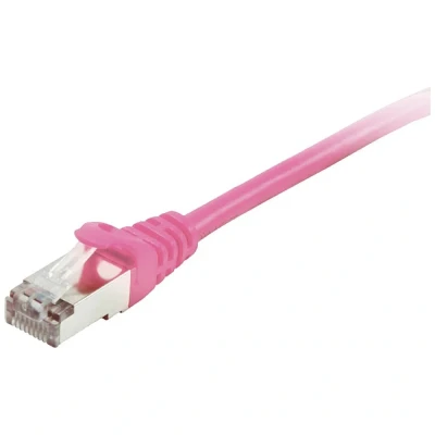 Afbeelding van Equip Patchkabel RJ45 S/FTP Cat6 (SSTP) PIMF HF polyester zak 7,50 m roze