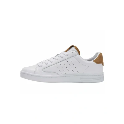 Afbeelding van K Swiss Lozan Klub LTH Sneakers voor heren, WHT/WHT/BRWNSGR SD, 39,5 EU