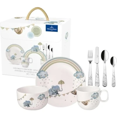 Afbeelding van Villeroy &amp; Boch Walk like an Elephant kinderserviesset 7 delig