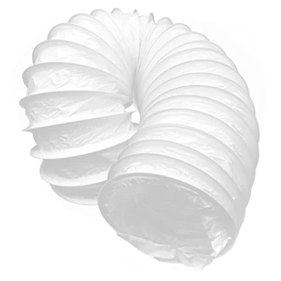 Afbeelding van H&amp;C VENT Flexibele PVC afvoerslang 125 mm Buisdiameter HVAC 1m Max. lengte Luchtkanaal Ventilatie uitgang Flex slang voor airconditioning, heteluchttoevoersysteemelement