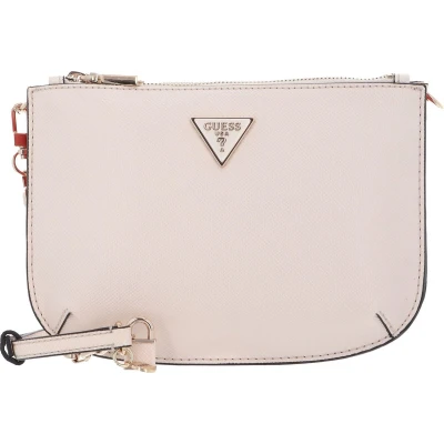 Afbeelding van Guess TWO Compartment TOP ZIP Schoudertas, Dames, Maat: One Size, Stone multi