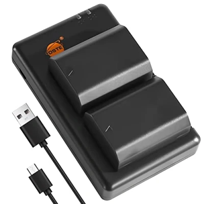 Afbeelding van DSTE 2 stuks NP FZ100 (2000mAh/7.2V) batterijlader compatibel met Sony A7R3, A7R III, α7R α7R3, Alpha 9, 9R, camera a9R, a9S, 9S digitale