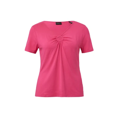 Afbeelding van s.Oliver Black Label Tshirt basic, Dames, Maat: 36, Pink
