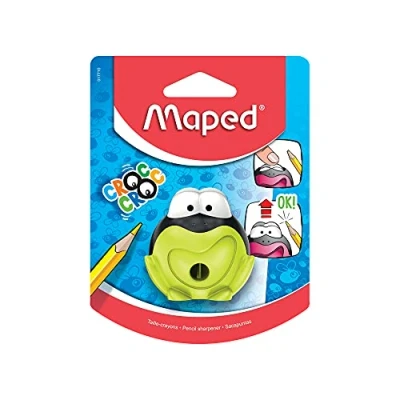 Afbeelding van 25x Maped potloodslijper Croc Signal kikker, 1 gaats, blister met